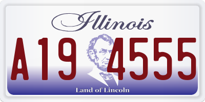 IL license plate A194555
