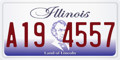 IL license plate A194557