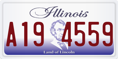 IL license plate A194559