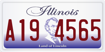 IL license plate A194565