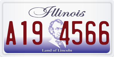 IL license plate A194566