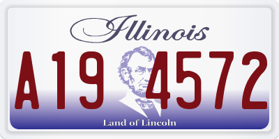 IL license plate A194572