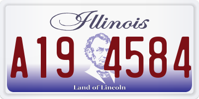 IL license plate A194584