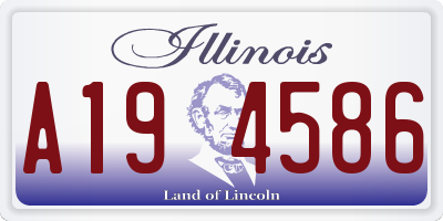 IL license plate A194586