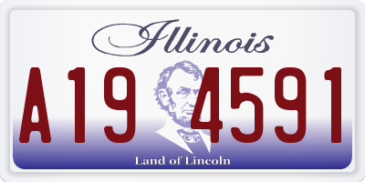 IL license plate A194591