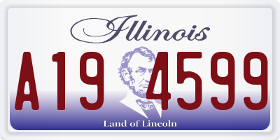 IL license plate A194599
