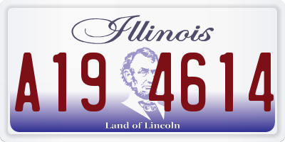 IL license plate A194614