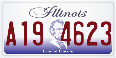 IL license plate A194623