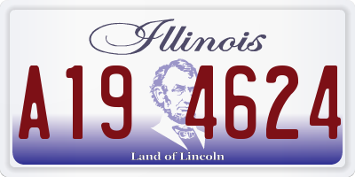 IL license plate A194624