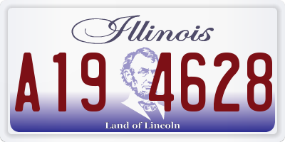 IL license plate A194628