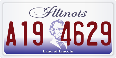 IL license plate A194629