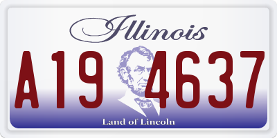 IL license plate A194637