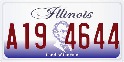 IL license plate A194644