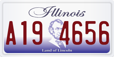 IL license plate A194656