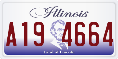 IL license plate A194664