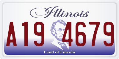 IL license plate A194679