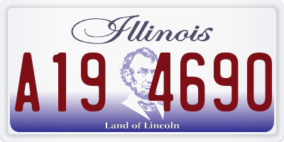 IL license plate A194690