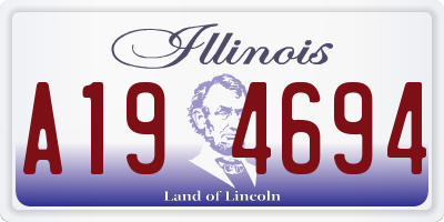 IL license plate A194694