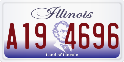 IL license plate A194696