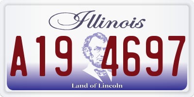 IL license plate A194697