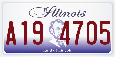 IL license plate A194705