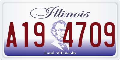 IL license plate A194709