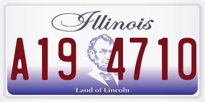 IL license plate A194710