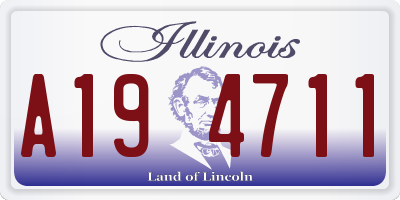 IL license plate A194711
