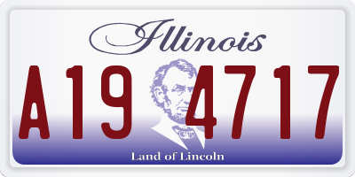 IL license plate A194717