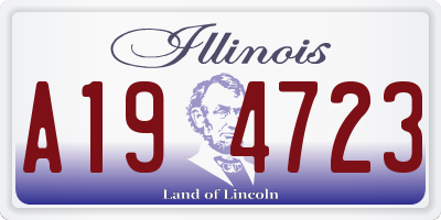 IL license plate A194723