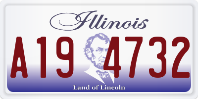 IL license plate A194732