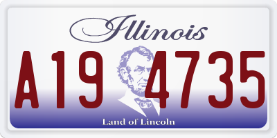 IL license plate A194735