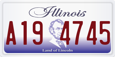 IL license plate A194745