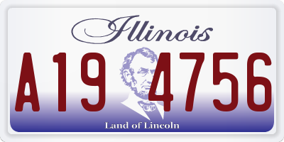 IL license plate A194756