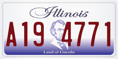 IL license plate A194771