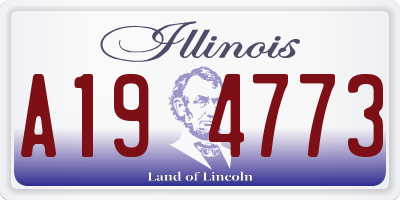 IL license plate A194773