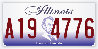 IL license plate A194776