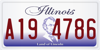 IL license plate A194786