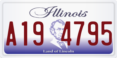 IL license plate A194795