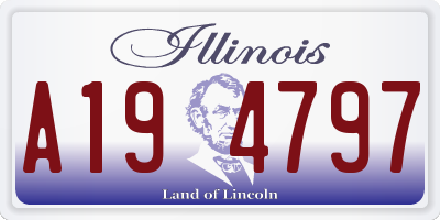 IL license plate A194797