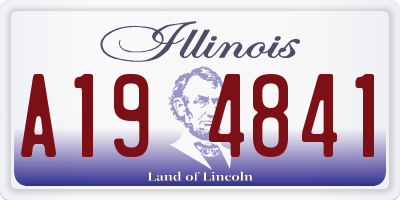 IL license plate A194841