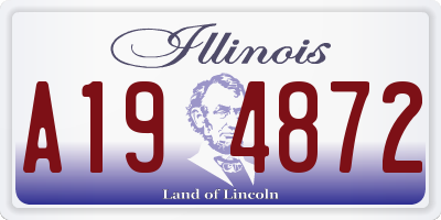IL license plate A194872