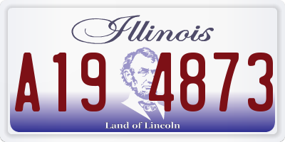 IL license plate A194873