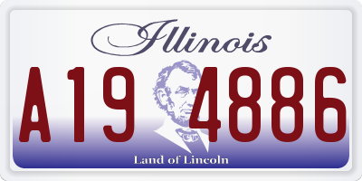 IL license plate A194886