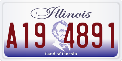 IL license plate A194891