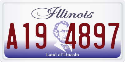 IL license plate A194897