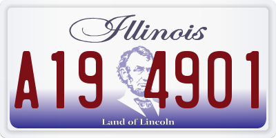 IL license plate A194901