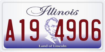 IL license plate A194906