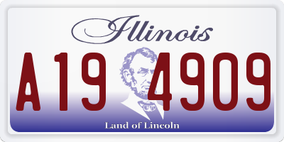 IL license plate A194909