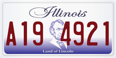 IL license plate A194921